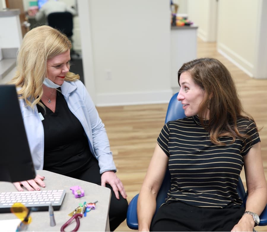 adult patient smiling during free orthodontic consultation